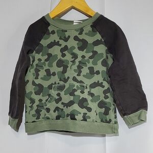 Koala Kids Green Camo Sweatshirt - Size 3T